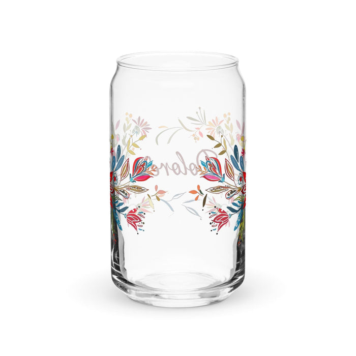 Dolores Exclusive Name Art Piece Can-Shaped Glass Home Office Work Mexican Spanish Pride Gift Cup One-Of-A-Kind Calligraphy Glass | D2 Mexicada