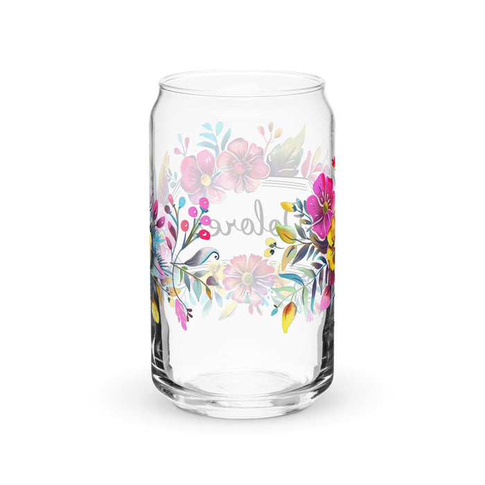 Dolores Exclusive Name Art Piece Can-Shaped Glass Home Office Work Mexican Spanish Pride Gift Cup One-Of-A-Kind Calligraphy Glass | D23 Mexicada