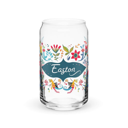 Easton Exclusive Name Art Piece Can-Shaped Glass Home Office Work Mexican Spanish Pride Gift Cup One-Of-A-Kind Calligraphy Glass | E11 Mexicada 16 oz (No Lid No Straw)