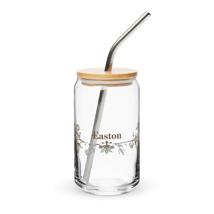 Easton Exclusive Name Art Piece Can-Shaped Glass Home Office Work Mexican Spanish Pride Gift Cup One-Of-A-Kind Calligraphy Glass | E13 Mexicada 16 oz With Lid & Straw