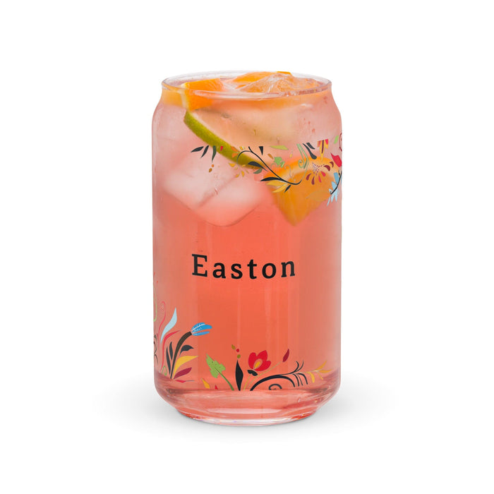 Easton Exclusive Name Art Piece Can-Shaped Glass Home Office Work Mexican Spanish Pride Gift Cup One-Of-A-Kind Calligraphy Glass | E13 Mexicada