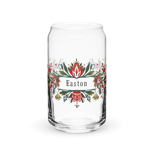 Easton Exclusive Name Art Piece Can-Shaped Glass Home Office Work Mexican Spanish Pride Gift Cup One-Of-A-Kind Calligraphy Glass | E3 Mexicada 16 oz (No Lid No Straw)