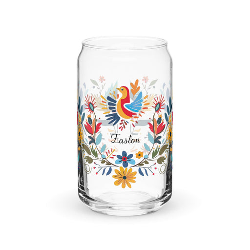 Easton Exclusive Name Art Piece Can-Shaped Glass Home Office Work Mexican Spanish Pride Gift Cup One-Of-A-Kind Calligraphy Glass | E7 Mexicada 16 oz (No Lid No Straw)