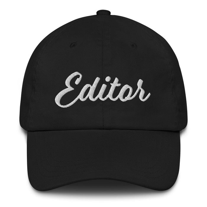 Editor Embroidered Dad Hat | Storyteller, Creator, Bold Identity, Precision, Vision, Power | E5 Mexicada