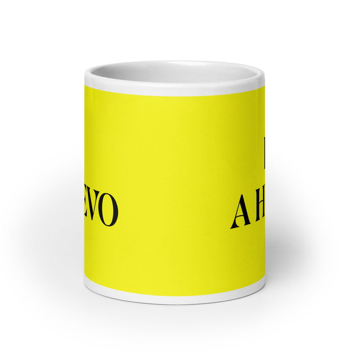 El A Huevo The Hell Yeah Funny Home Office Work Coffee Mug Mexican Spanish Pride Gift White Glossy Cup Yellow Card Mug Mexicada