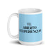 El Abierto A Experiencias The Open To Experiences Funny Home Office Work Coffee Mug Mexican Spanish Pride Gift White Glossy Cup Sky Blue Card Mug Mexicada