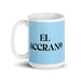 El Accrano The Accra Resident Funny Home Office Work Coffee Mug Mexican Spanish Pride Gift White Glossy Cup Sky Blue Card Mug Mexicada