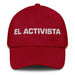 El Activista The Activist Mexican Spanish Pride Gift Regalo Dad Hat Mexicada Cranberry