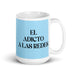 El Adicto A Las Redes The Social Media Addict Funny Home Office Work Coffee Mug Mexican Spanish Pride Gift White Glossy Cup Sky Blue Card Mug Mexicada 15 oz