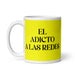 El Adicto A Las Redes The Social Media Addict Funny Home Office Work Coffee Mug Mexican Spanish Pride Gift White Glossy Cup Yellow Card Mug Mexicada