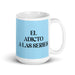 El Adicto A Las Series The Series Addict Funny Home Office Work Coffee Mug Mexican Spanish Pride Gift White Glossy Cup Sky Blue Card Mug Mexicada 15 oz