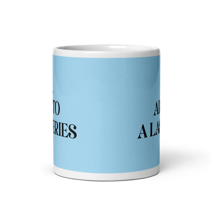 El Adicto A Las Series The Series Addict Funny Home Office Work Coffee Mug Mexican Spanish Pride Gift White Glossy Cup Sky Blue Card Mug Mexicada