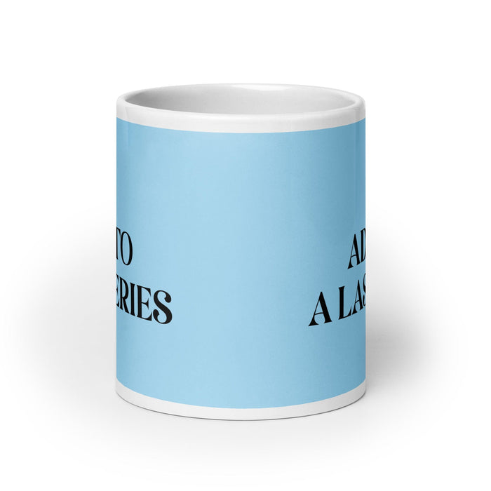 El Adicto A Las Series The Series Addict Funny Home Office Work Coffee Mug Mexican Spanish Pride Gift White Glossy Cup Sky Blue Card Mug Mexicada