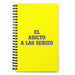 El Adicto A Las Series The Series Addict | Yellow Spiral Notebook, 140 Dotted Sheets | Funny Gift Idea Home Office Work | Mexican Spanish Pride Gift Mexicada