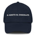 El Adicto Al Chocolate The Chocolate Addict Mexican Spanish Pride Gift Regalo Dad Hat Mexicada Navy