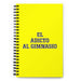 El Adicto Al Gimnasio The Gym Addict | Yellow Spiral Notebook, 140 Dotted Sheets | Funny Gift Idea Home Office Work | Mexican Spanish Pride Gift Mexicada