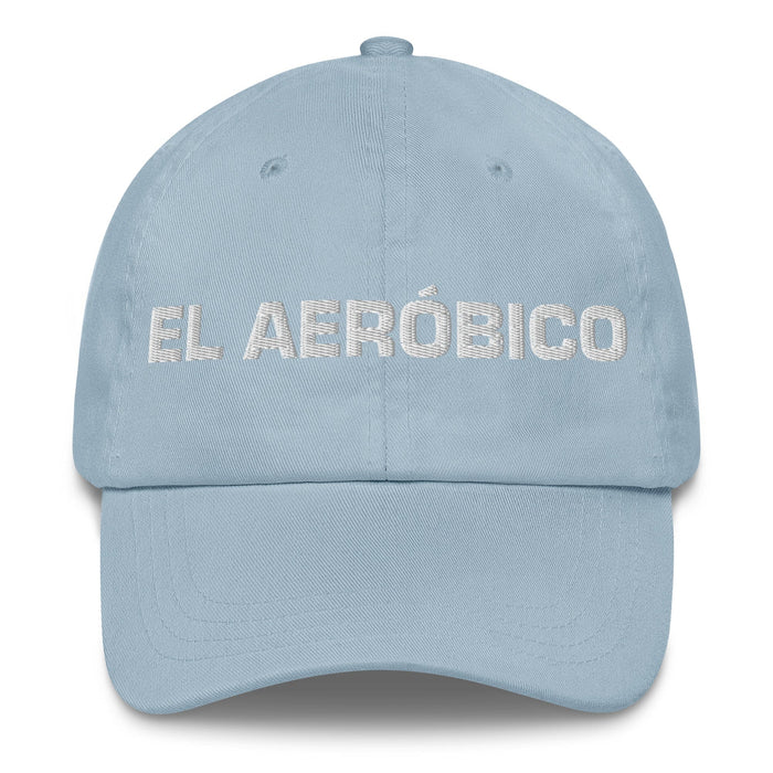 El Aeróbico The Aerobics Enthusiast Mexican Spanish Pride Gift Regalo Dad Hat Mexicada Light Blue