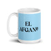 El Afgano The Afghan Funny Home Office Work Coffee Mug Mexican Spanish Pride Gift White Glossy Cup Sky Blue Card Mug Mexicada