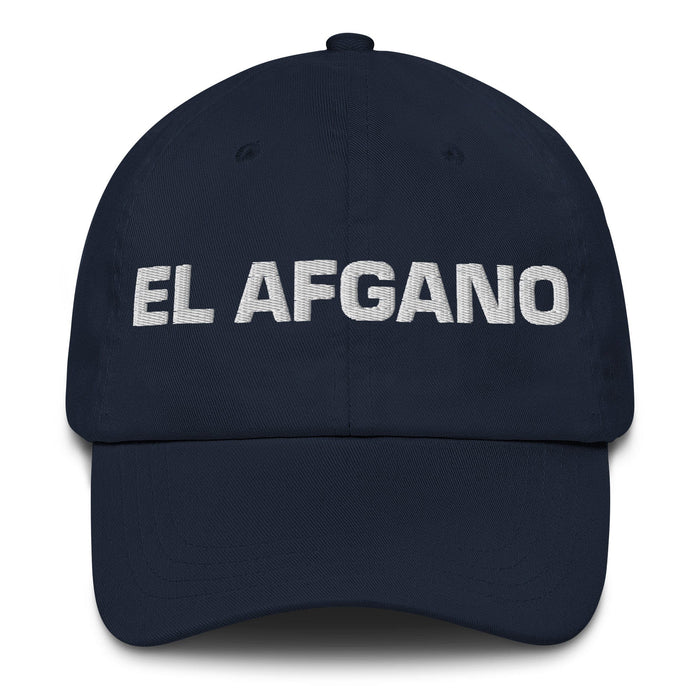 El Afgano The Afghan Mexican Spanish Pride Gift Regalo Dad Hat Mexicada Navy