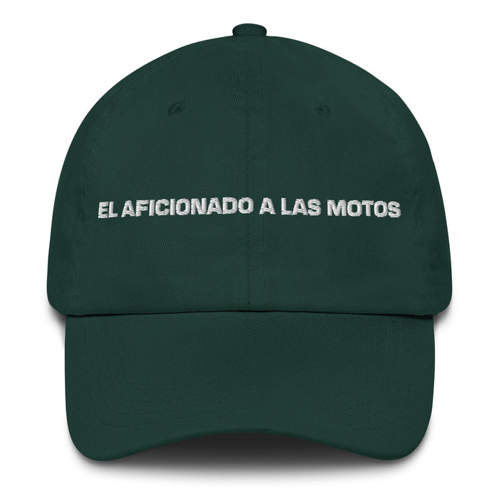 El Aficionado A Las Motos The Motorcycle Enthusiast Mexican Spanish Pride Gift Regalo Dad Hat Mexicada Spruce