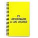 El Aficionado A Los Coches The Car Enthusiast | Yellow Spiral Notebook, 140 Dotted Sheets | Funny Gift Idea Home Office Work | Mexican Spanish Pride Gift Mexicada