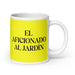 El Aficionado Al Jardín The Garden Enthusiast Funny Home Office Work Coffee Mug Mexican Spanish Pride Gift White Glossy Cup Yellow Card Mug Mexicada 20 oz