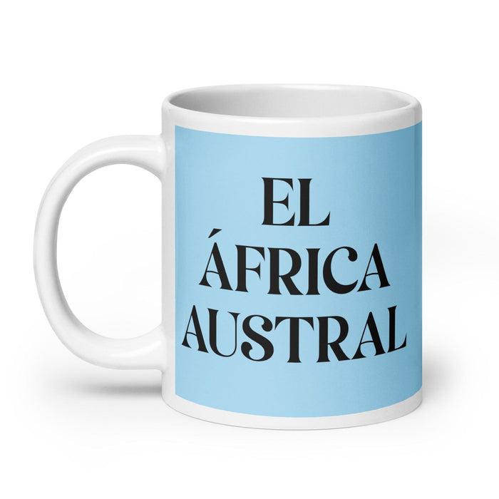 El África Austral The Southern African Funny Home Office Work Coffee Mug Mexican Spanish Pride Gift White Glossy Cup Sky Blue Card Mug Mexicada