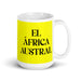 El África Austral The Southern African Funny Home Office Work Coffee Mug Mexican Spanish Pride Gift White Glossy Cup Yellow Card Mug Mexicada 15 oz