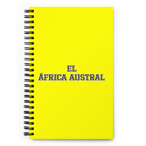 El África Austral The Southern African | Yellow Spiral Notebook, 140 Dotted Sheets | Funny Gift Idea Home Office Work | Mexican Spanish Pride Gift Mexicada