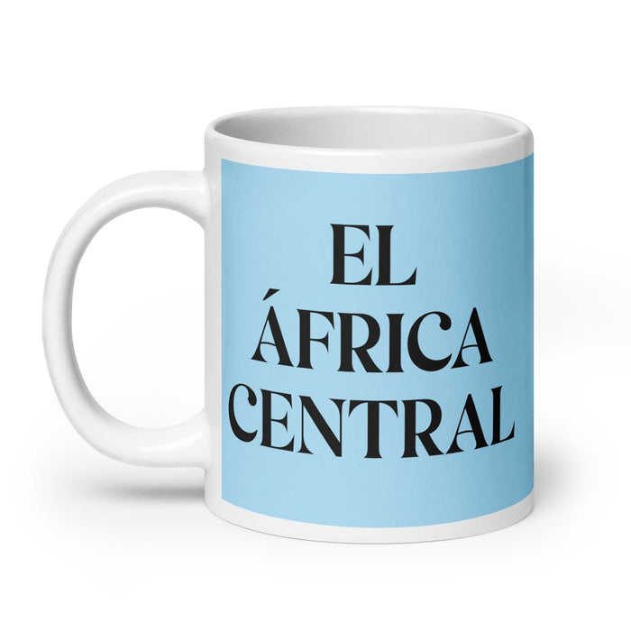 El África Central The Central African Funny Home Office Work Coffee Mug Mexican Spanish Pride Gift White Glossy Cup Sky Blue Card Mug Mexicada