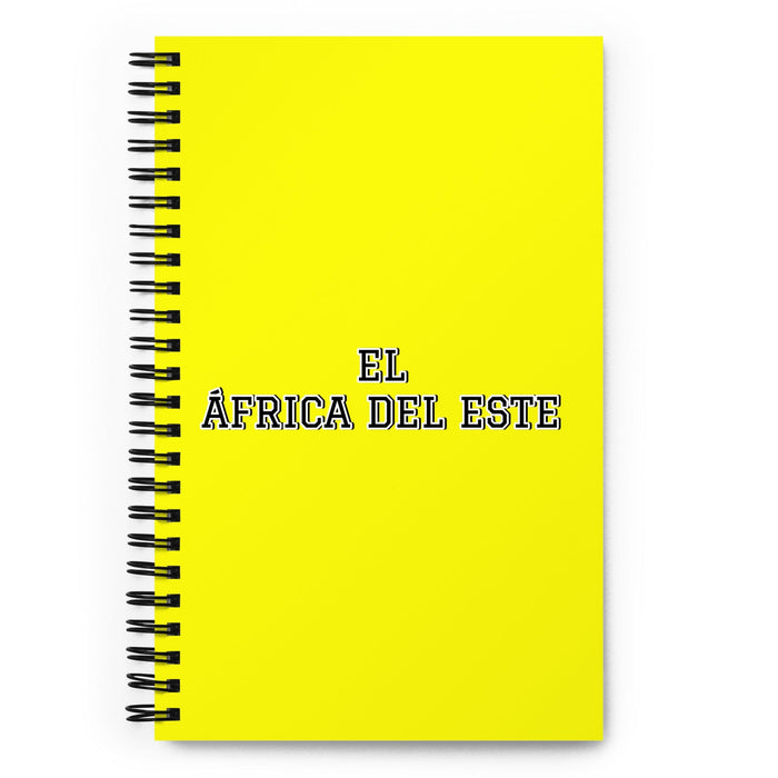 El África Del Este The East African | Yellow Spiral Notebook, 140 Dotted Sheets | Funny Gift Idea Home Office Work | Mexican Spanish Pride Gift Mexicada