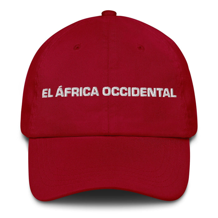 El África Occidental The West African Mexican Spanish Pride Gift Regalo Dad Hat Mexicada Cranberry