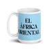 El África Oriental The East African Funny Home Office Work Coffee Mug Mexican Spanish Pride Gift White Glossy Cup Sky Blue Card Mug Mexicada