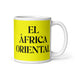 El África Oriental The East African Funny Home Office Work Coffee Mug Mexican Spanish Pride Gift White Glossy Cup Yellow Card Mug Mexicada 11 oz