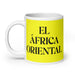 El África Oriental The East African Funny Home Office Work Coffee Mug Mexican Spanish Pride Gift White Glossy Cup Yellow Card Mug Mexicada