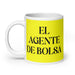 El Agente De Bolsa The Stockbroker Funny Home Office Work Coffee Mug Mexican Spanish Pride Gift White Glossy Cup Yellow Card Mug Mexicada