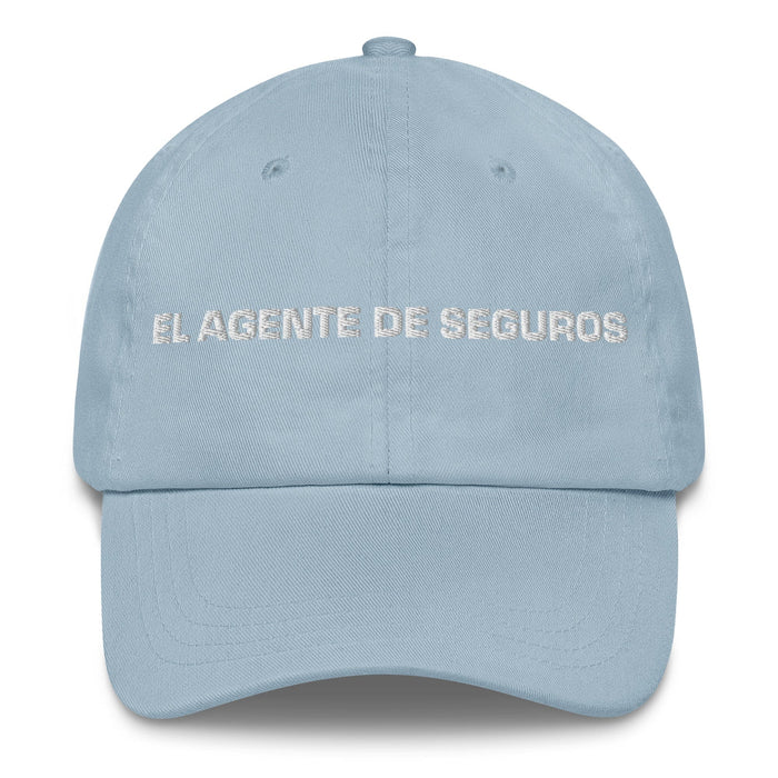 El Agente De Seguros The Insurance Agent Mexican Spanish Pride Gift Regalo Dad Hat Mexicada Light Blue