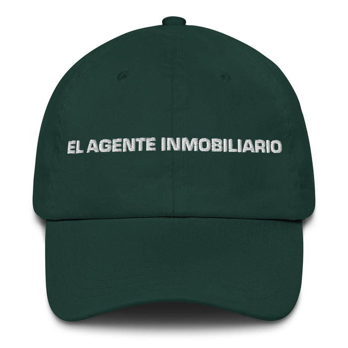 El Agente Inmobiliario The Real Estate Agent Mexican Spanish Pride Gift Regalo Dad Hat - Mexicada