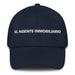 El Agente Inmobiliario The Real Estate Agent Mexican Spanish Pride Gift Regalo Dad Hat Mexicada Navy