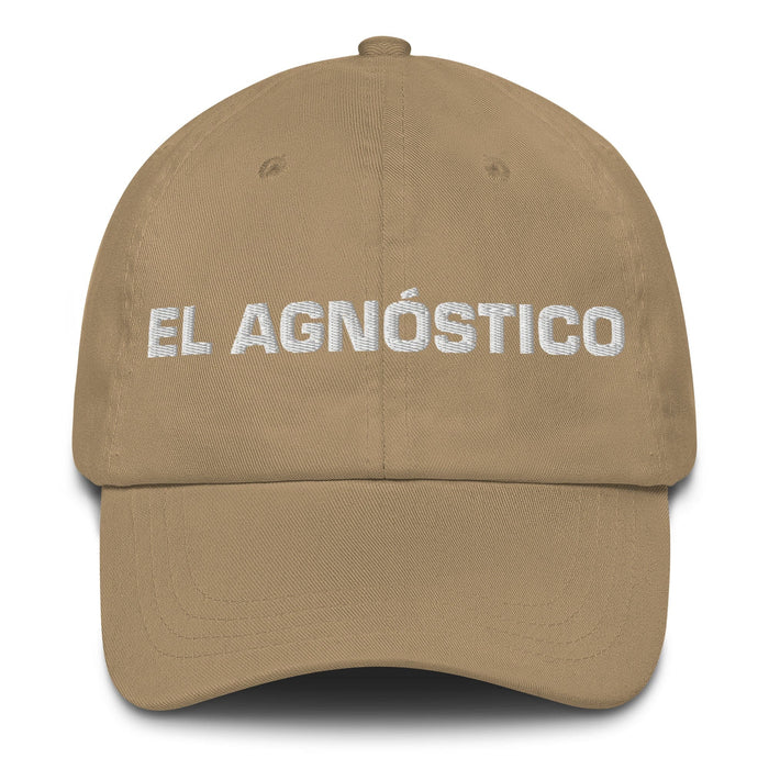 El Agnóstico The Agnostic Mexican Spanish Pride Gift Regalo Dad Hat Mexicada Khaki