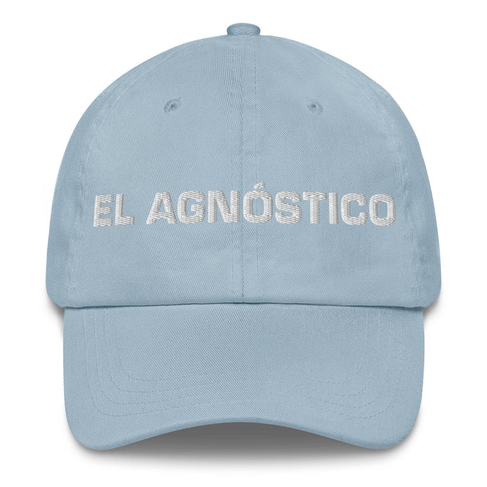 El Agnóstico The Agnostic Mexican Spanish Pride Gift Regalo Dad Hat Mexicada Light Blue