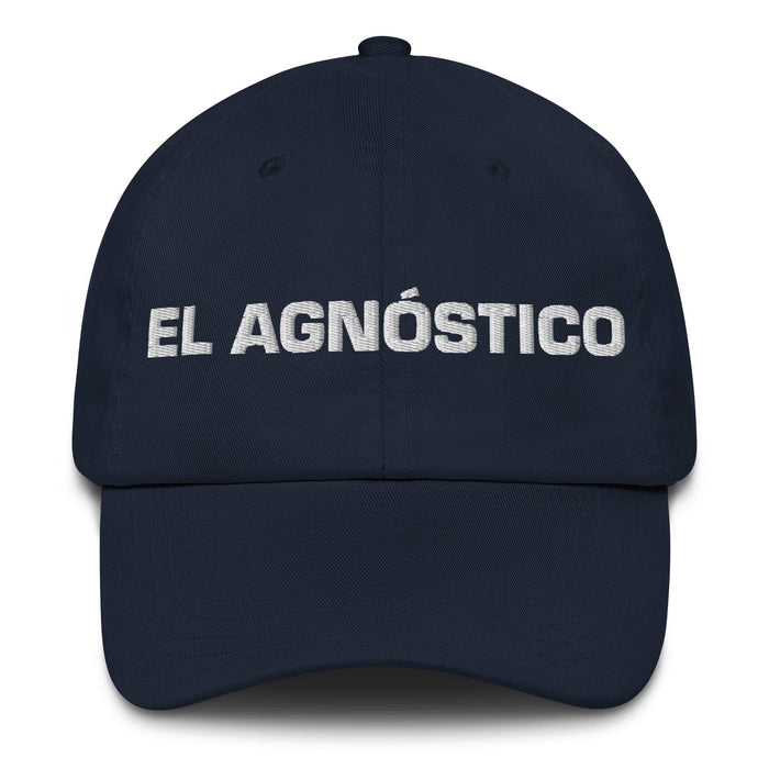 El Agnóstico The Agnostic Mexican Spanish Pride Gift Regalo Dad Hat Mexicada Navy