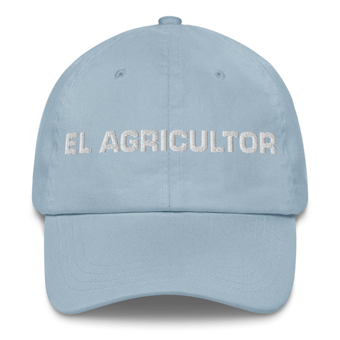 El Agricultor The Farmer Mexican Spanish Pride Gift Regalo Dad Hat Mexicada Light Blue