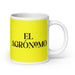 El Agrónomo The Agronomist Funny Home Office Work Coffee Mug Mexican Spanish Pride Gift White Glossy Cup Yellow Card Mug Mexicada 20 oz