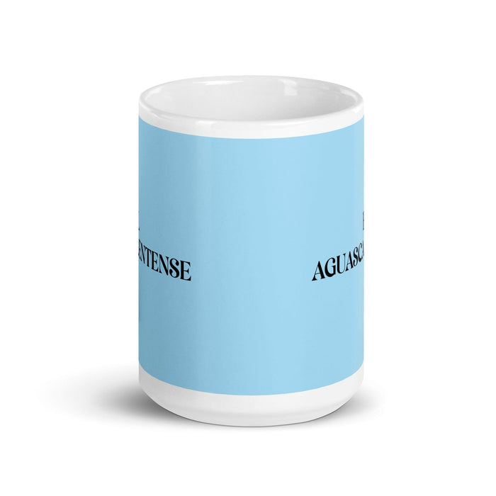 El Aguascalentense The Aguascalientes Resident Funny Home Office Work Coffee Mug Mexican Spanish Pride Gift White Glossy Cup Sky Blue Card Mug Mexicada