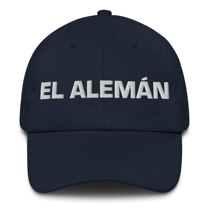 El Alemán The German Mexican Spanish Pride Gift Regalo Dad Hat Mexicada Navy