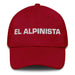 El Alpinista The Mountaineer Mexican Spanish Pride Gift Regalo Dad Hat Mexicada Cranberry