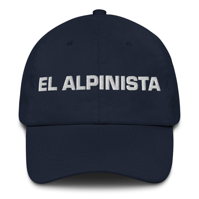 El Alpinista The Mountaineer Mexican Spanish Pride Gift Regalo Dad Hat Mexicada Navy