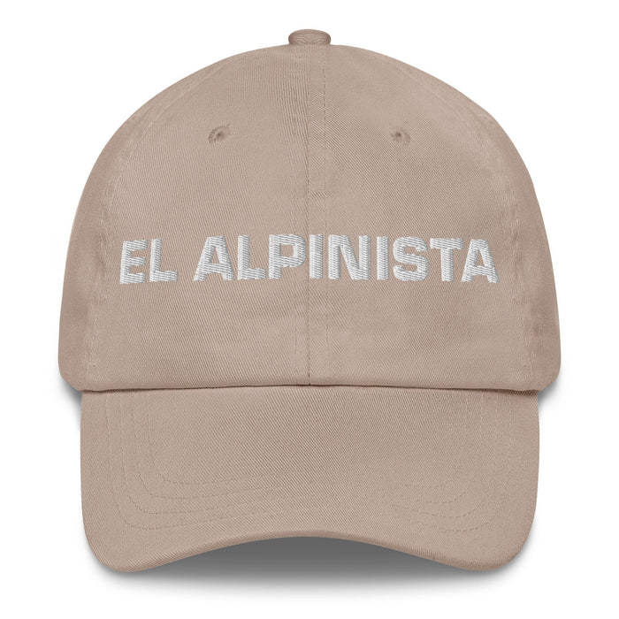 El Alpinista The Mountaineer Mexican Spanish Pride Gift Regalo Dad Hat Mexicada Stone