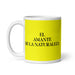 El Amante De La Naturaleza The Nature Lover Funny Home Office Work Coffee Mug Mexican Spanish Pride Gift White Glossy Cup Yellow Card Mug Mexicada